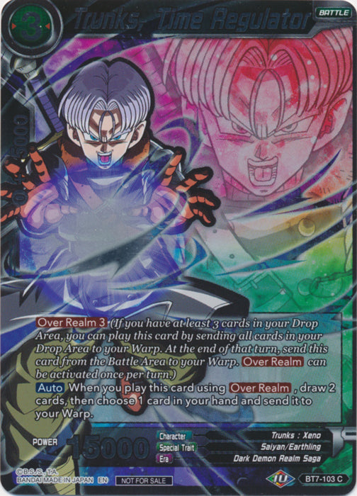 Trunks, Time Regulator (Event Pack 05) (BT7-103) [Promotion Cards] | Dragon's Lair Comics and Fantasy Houston TX