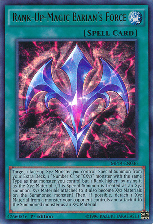 Rank-Up-Magic Barian's Force [MP14-EN036] Ultra Rare | Dragon's Lair Comics and Fantasy Houston TX