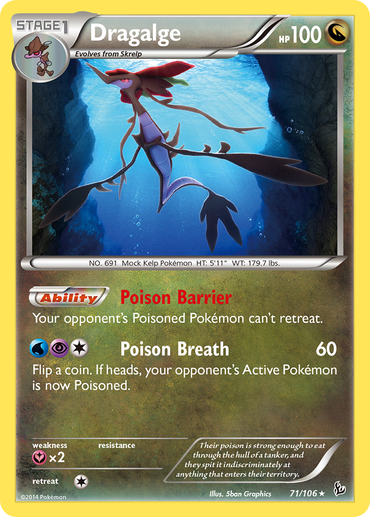 Dragalge (71/106) [XY: Flashfire] | Dragon's Lair Comics and Fantasy Houston TX