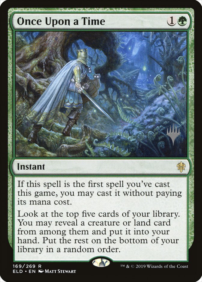 Once Upon a Time (Promo Pack) [Throne of Eldraine Promos] | Dragon's Lair Comics and Fantasy Houston TX
