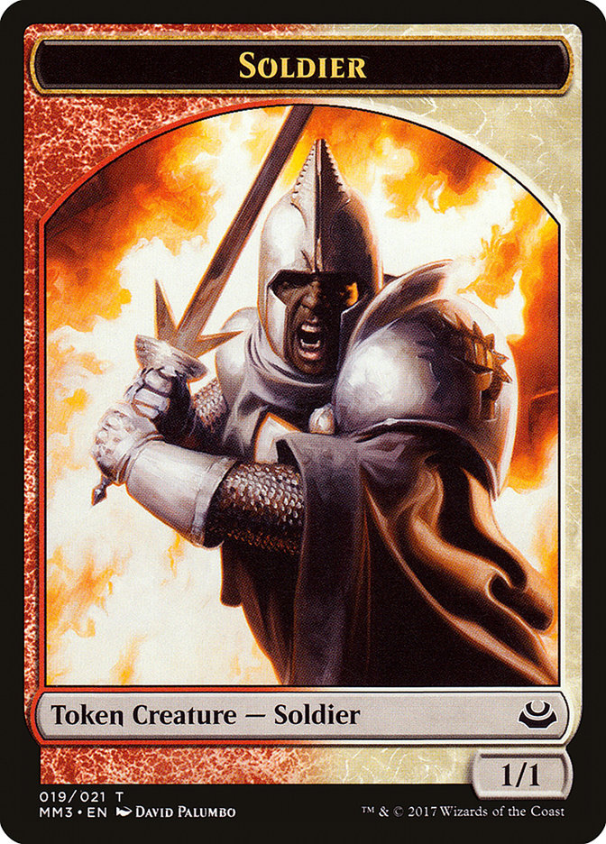 Soldier Token (019/021) [Modern Masters 2017 Tokens] | Dragon's Lair Comics and Fantasy Houston TX