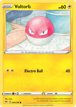 Voltorb (045/185) [Sword & Shield: Vivid Voltage] | Odin's Place