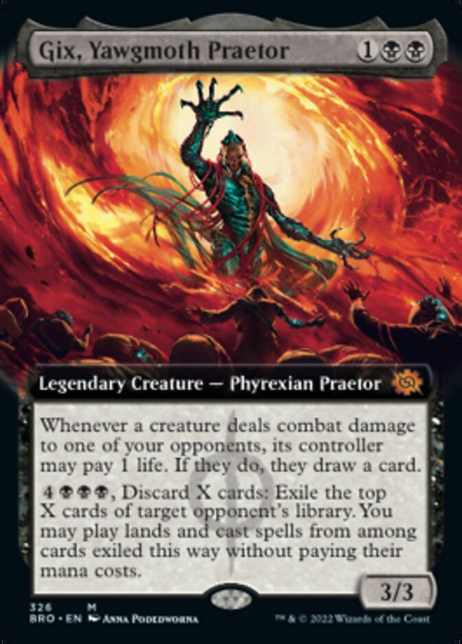 Gix, Yawgmoth Praetor (Extended Art) [The Brothers' War] | Dragon's Lair Comics and Fantasy Houston TX