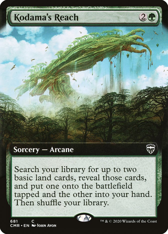 Kodama's Reach (Extended Art) [Commander Legends] | Dragon's Lair Comics and Fantasy Houston TX