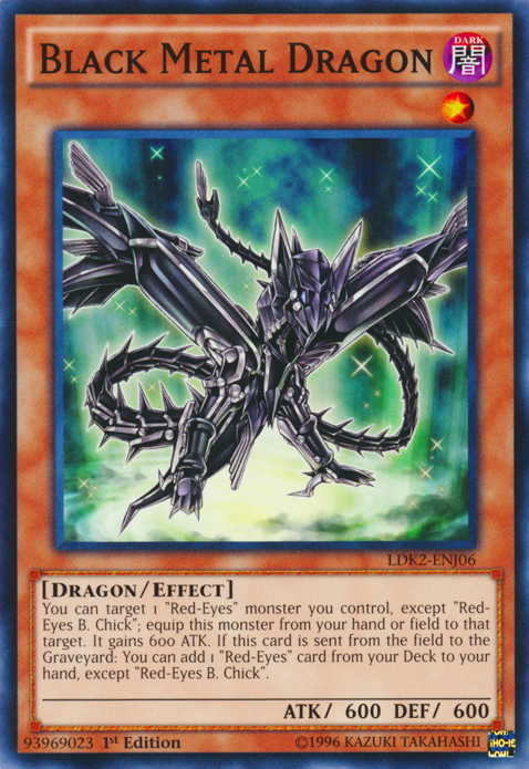 Black Metal Dragon [LDK2-ENJ06] Common | Dragon's Lair Comics and Fantasy Houston TX