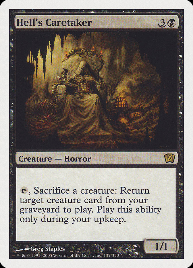 Hell's Caretaker (9th Edition) [Oversize Cards] | Dragon's Lair Comics and Fantasy Houston TX