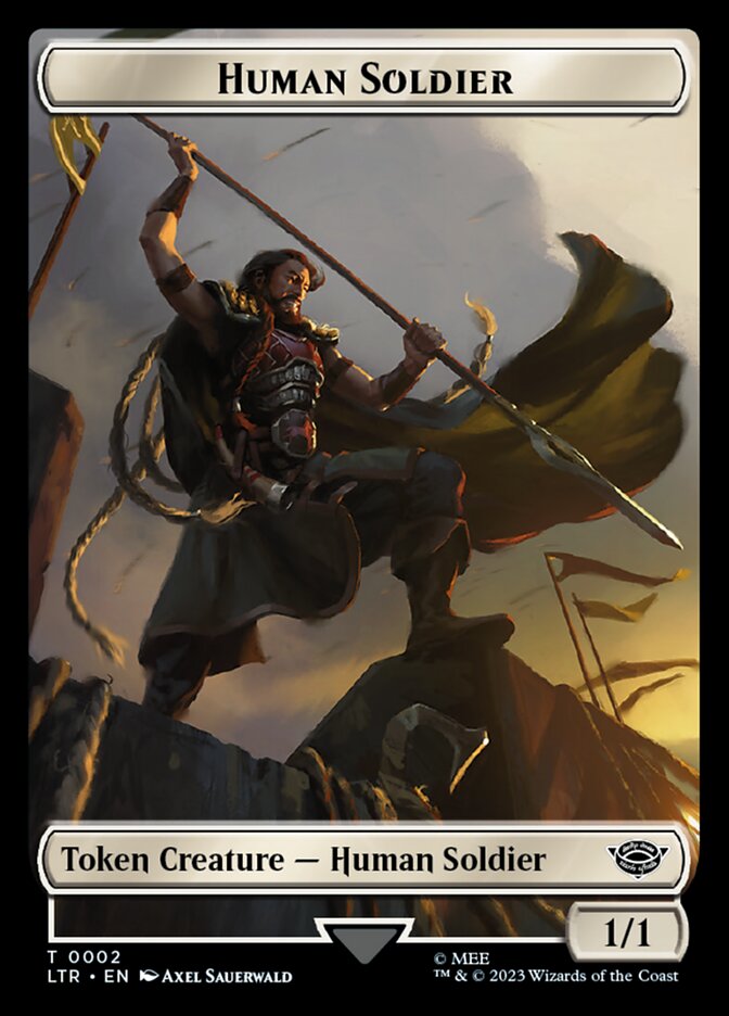 Human Soldier Token (02) [The Lord of the Rings: Tales of Middle-Earth Tokens] | Dragon's Lair Comics and Fantasy Houston TX