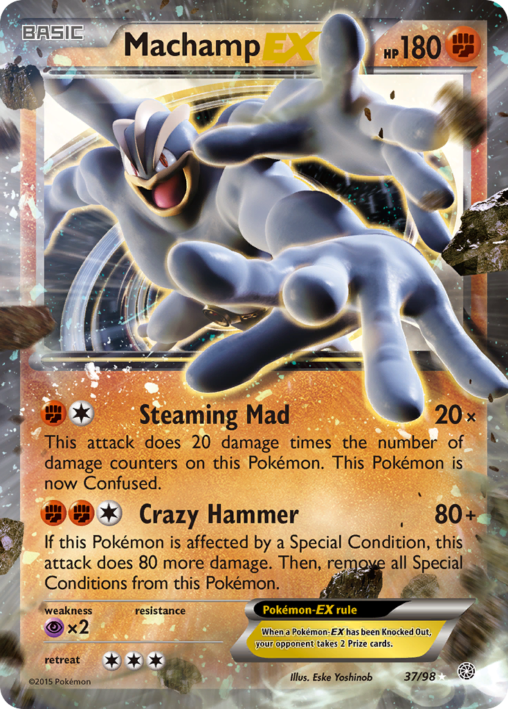 Machamp EX (37/98) [XY: Ancient Origins] | Dragon's Lair Comics and Fantasy Houston TX
