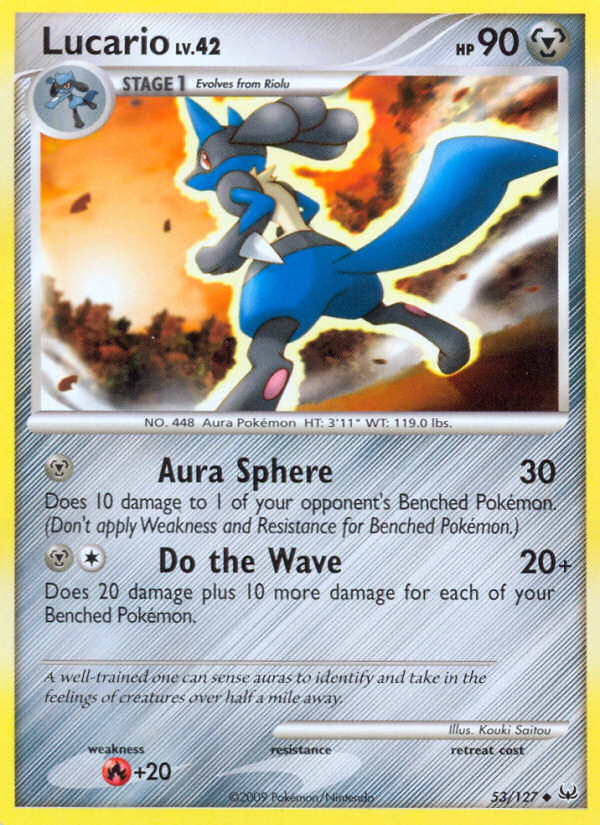 Lucario (53/127) [Platinum: Base Set] | Dragon's Lair Comics and Fantasy Houston TX