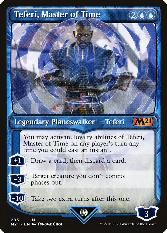 Teferi, Master of Time (Showcase) (293) [Core Set 2021] | Dragon's Lair Comics and Fantasy Houston TX