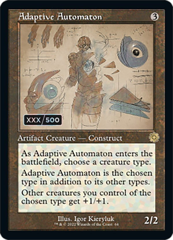 Adaptive Automaton (Retro Schematic) (Serialized) [The Brothers' War Retro Artifacts] | Dragon's Lair Comics and Fantasy Houston TX