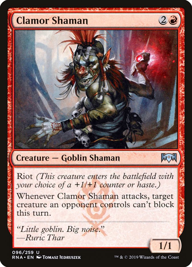 Clamor Shaman [Ravnica Allegiance] | Dragon's Lair Comics and Fantasy Houston TX