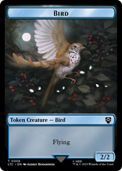 Elf Warrior // Bird Double Sided Token [The Lord of the Rings: Tales of Middle-Earth Commander Tokens] | Dragon's Lair Comics and Fantasy Houston TX