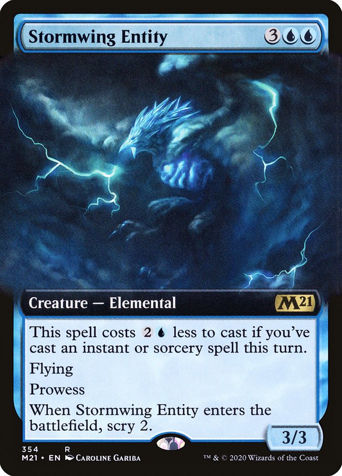 Stormwing Entity (Extended Art) [Core Set 2021] | Dragon's Lair Comics and Fantasy Houston TX