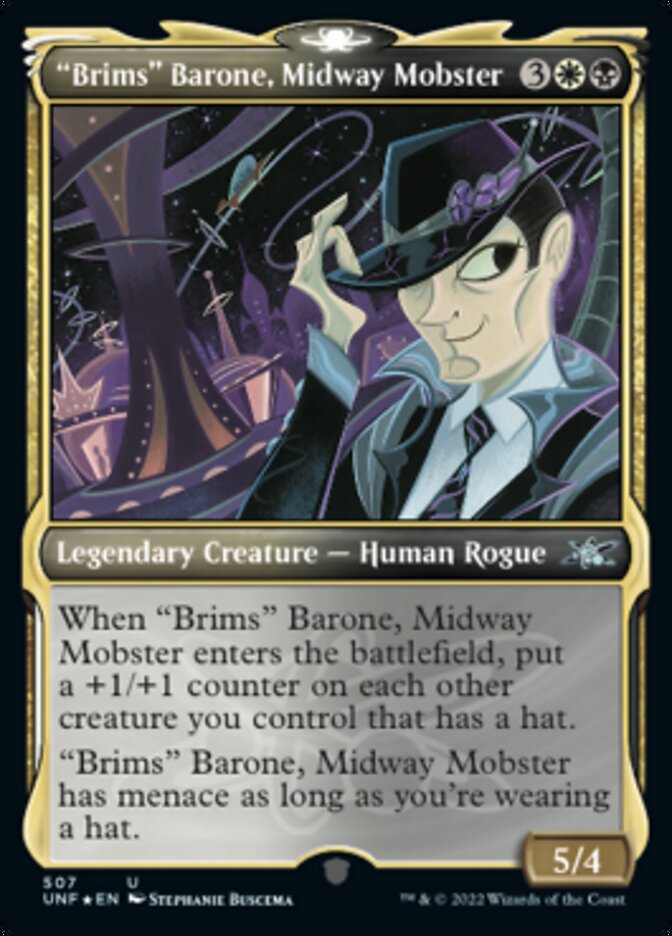 "Brims" Barone, Midway Mobster (Showcase) (Galaxy Foil) [Unfinity] | Dragon's Lair Comics and Fantasy Houston TX