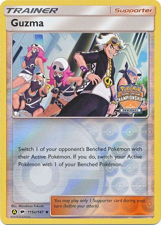 Guzma (115a/147) (Regional Championship Promo) [Sun & Moon: Burning Shadows] | Dragon's Lair Comics and Fantasy Houston TX