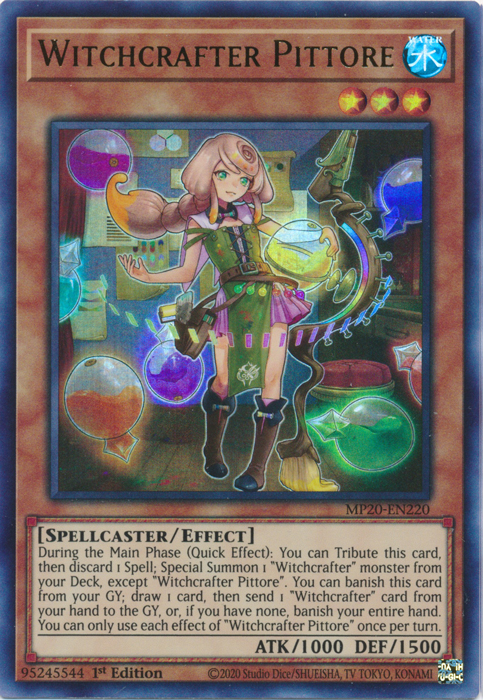 Witchcrafter Pittore [MP20-EN220] Ultra Rare | Dragon's Lair Comics and Fantasy Houston TX