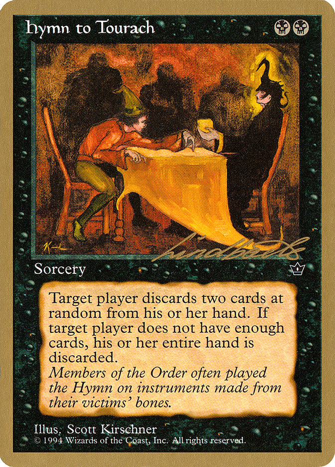 Hymn to Tourach (Table) (Leon Lindback) [Pro Tour Collector Set] | Dragon's Lair Comics and Fantasy Houston TX