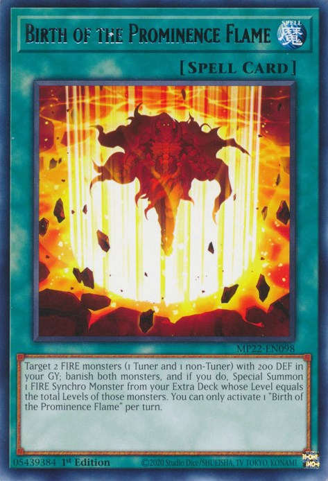 Birth of the Prominence Flame [MP22-EN098] Rare | Dragon's Lair Comics and Fantasy Houston TX