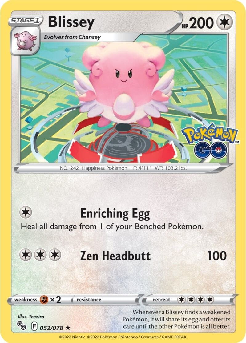 Blissey (052/078) [Pokémon GO] | Dragon's Lair Comics and Fantasy Houston TX
