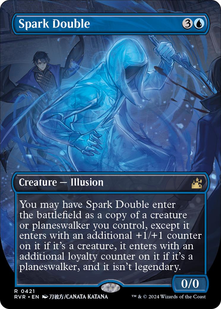 Spark Double (Anime Borderless) [Ravnica Remastered] | Dragon's Lair Comics and Fantasy Houston TX