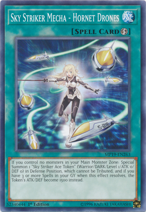 Sky Striker Mecha - Hornet Drones [MP19-EN263] Common | Dragon's Lair Comics and Fantasy Houston TX