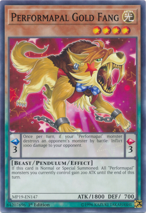 Performapal Gold Fang [MP19-EN147] Common | Dragon's Lair Comics and Fantasy Houston TX