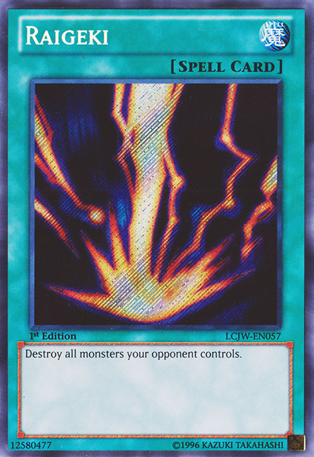 Raigeki [LCJW-EN057] Secret Rare | Dragon's Lair Comics and Fantasy Houston TX