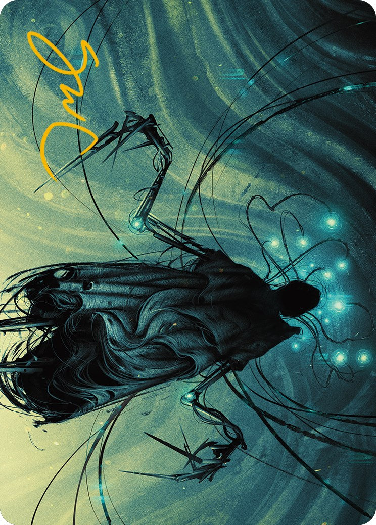 Ichor Synthesizer Art Card (Gold-Stamped Signature) [Phyrexia: All Will Be One Art Series] | Dragon's Lair Comics and Fantasy Houston TX