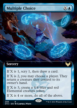 Multiple Choice (Extended Art) [Strixhaven: School of Mages] | Dragon's Lair Comics and Fantasy Houston TX