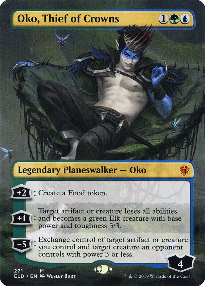 Oko, Thief of Crowns (Borderless) [Throne of Eldraine] | Dragon's Lair Comics and Fantasy Houston TX