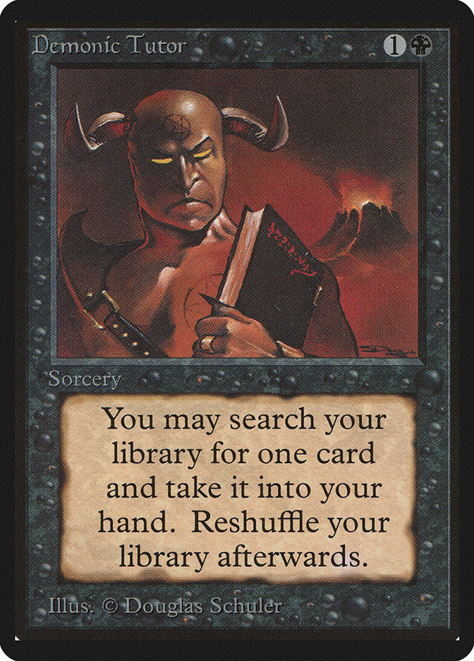 Demonic Tutor [Beta Edition] | Dragon's Lair Comics and Fantasy Houston TX