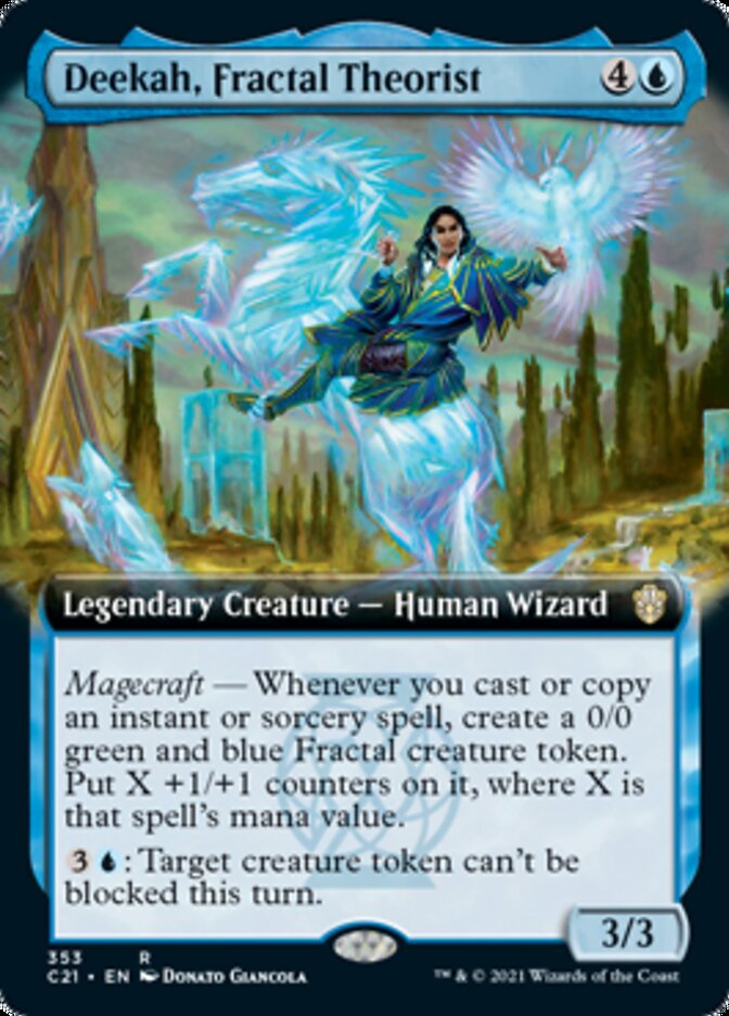 Deekah, Fractal Theorist (Extended Art) [Commander 2021] | Dragon's Lair Comics and Fantasy Houston TX