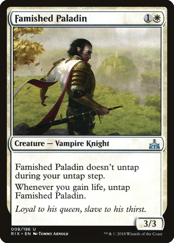 Famished Paladin [Rivals of Ixalan] | Dragon's Lair Comics and Fantasy Houston TX