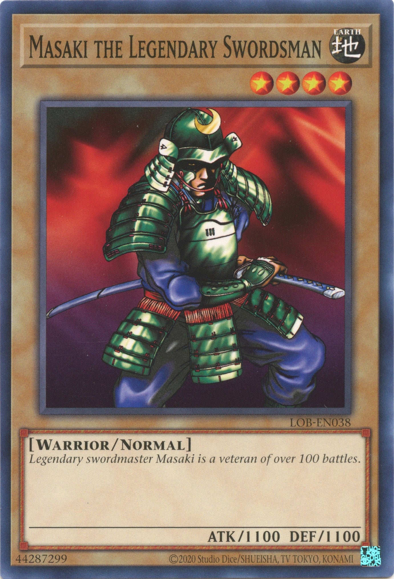 Masaki the Legendary Swordsman (25th Anniversary) [LOB-EN038] Common | Dragon's Lair Comics and Fantasy Houston TX