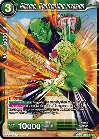 Piccolo, Confronting Invasion (BT15-076) [Saiyan Showdown] | Dragon's Lair Comics and Fantasy Houston TX