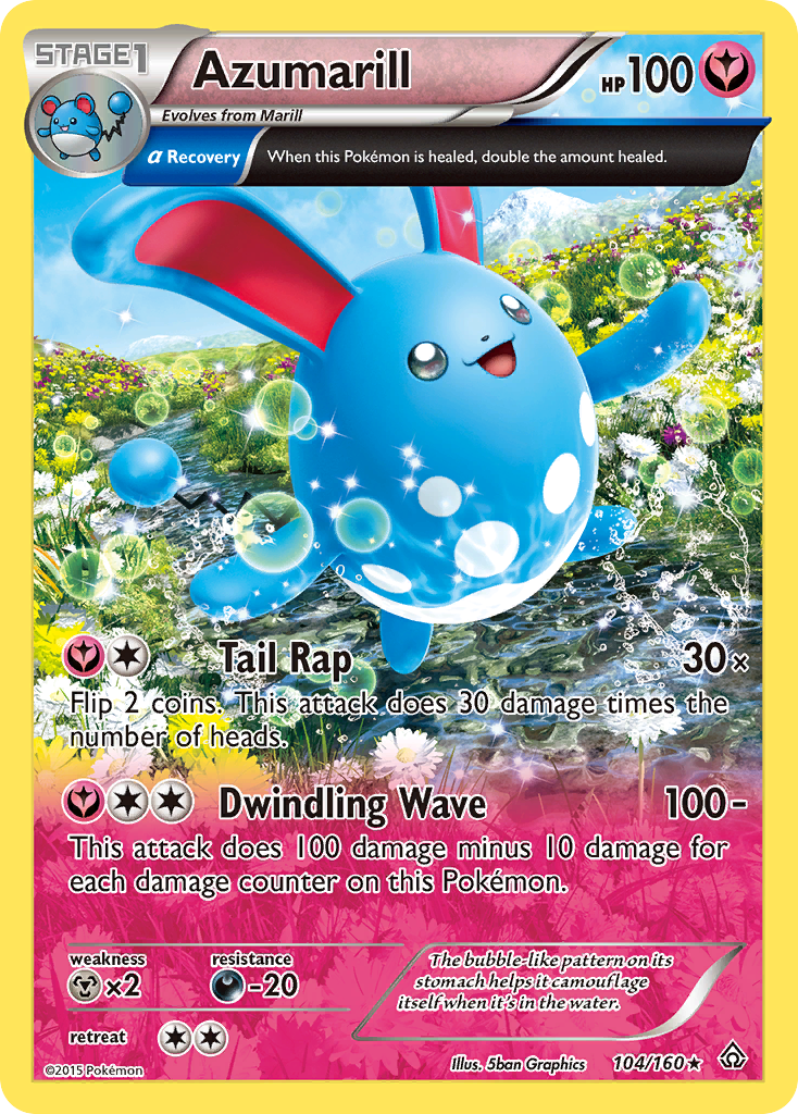 Azumarill (104/160) [XY: Primal Clash] | Dragon's Lair Comics and Fantasy Houston TX