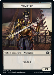 Saproling // Vampire Double-Sided Token [Double Masters 2022 Tokens] | Dragon's Lair Comics and Fantasy Houston TX