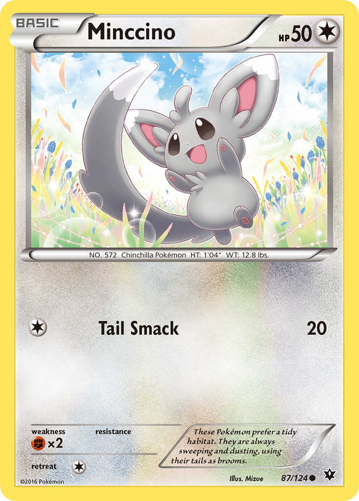 Minccino (87/124) [XY: Fates Collide] | Dragon's Lair Comics and Fantasy Houston TX