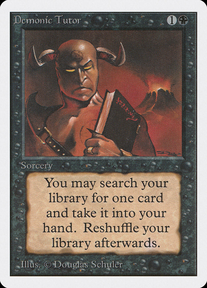 Demonic Tutor [Unlimited Edition] | Dragon's Lair Comics and Fantasy Houston TX