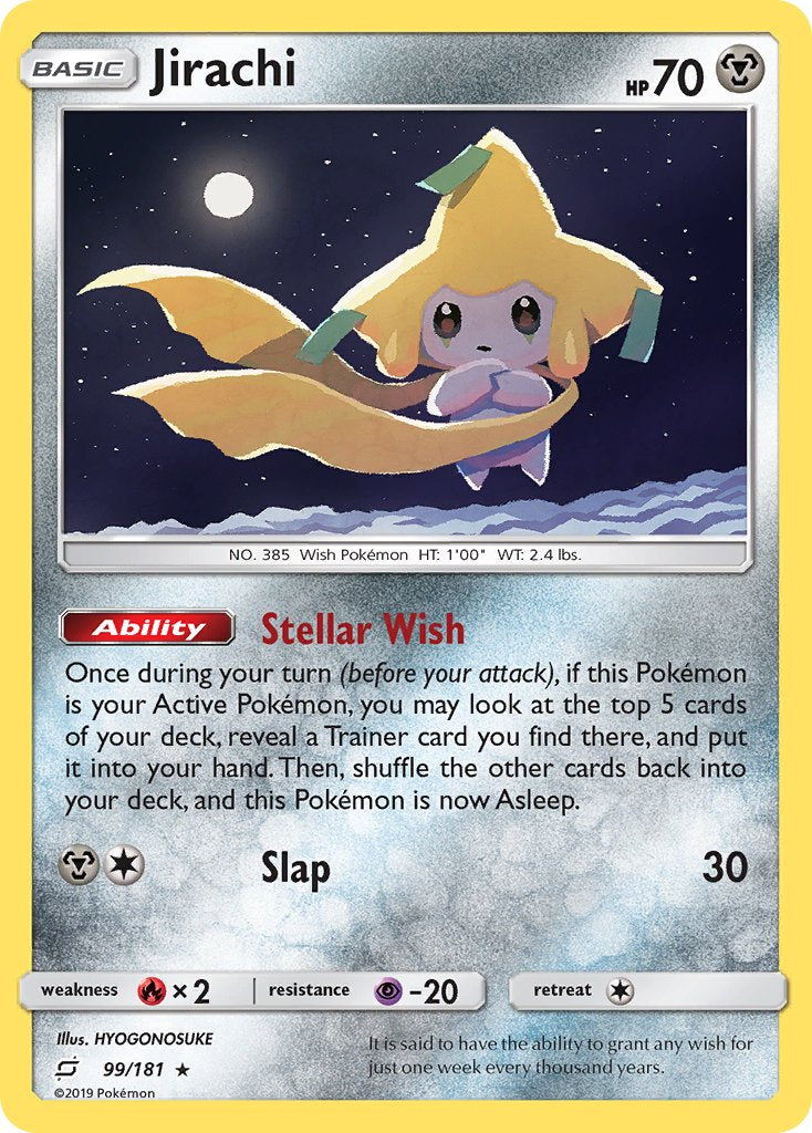 Jirachi (99/181) (Theme Deck Exclusive) [Sun & Moon: Team Up] | Dragon's Lair Comics and Fantasy Houston TX