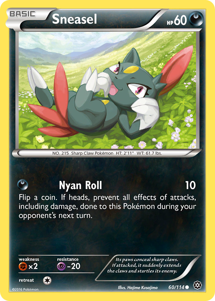 Sneasel (60/114) [XY: Steam Siege] | Dragon's Lair Comics and Fantasy Houston TX