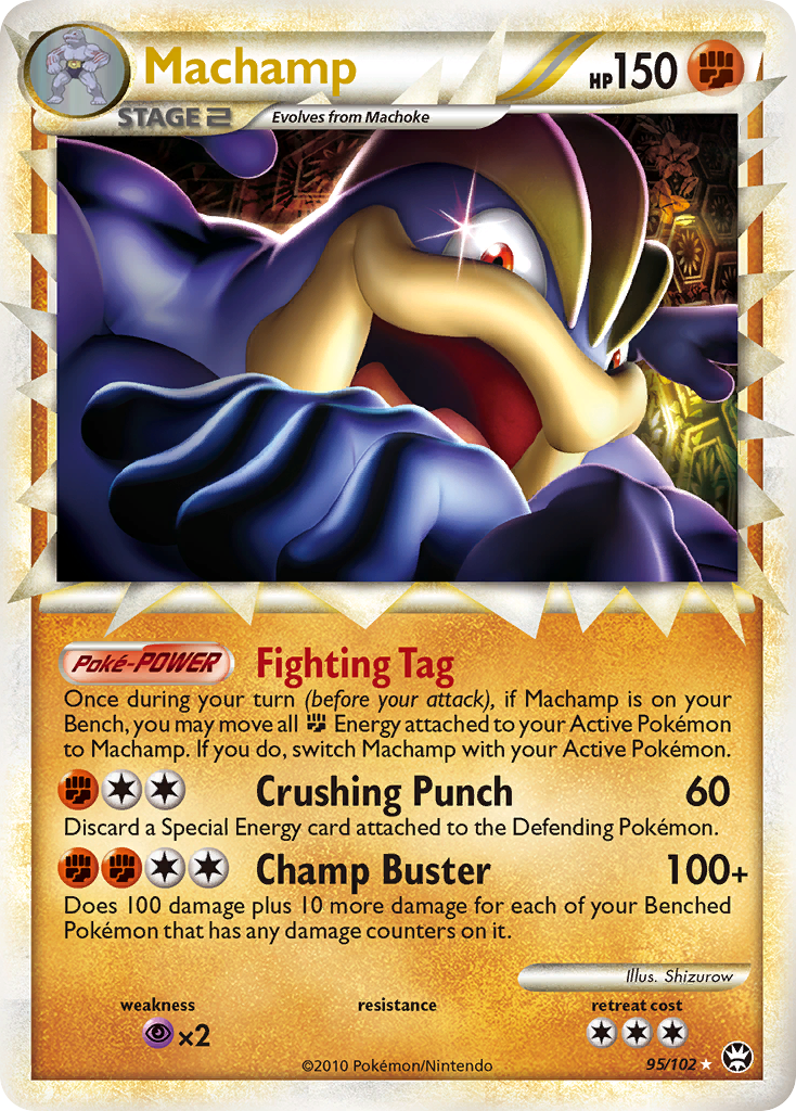 Machamp (95/102) [HeartGold & SoulSilver: Triumphant] | Dragon's Lair Comics and Fantasy Houston TX