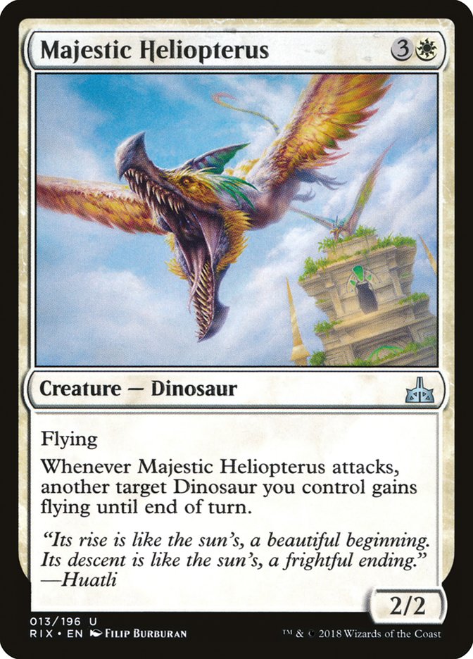 Majestic Heliopterus [Rivals of Ixalan] | Dragon's Lair Comics and Fantasy Houston TX