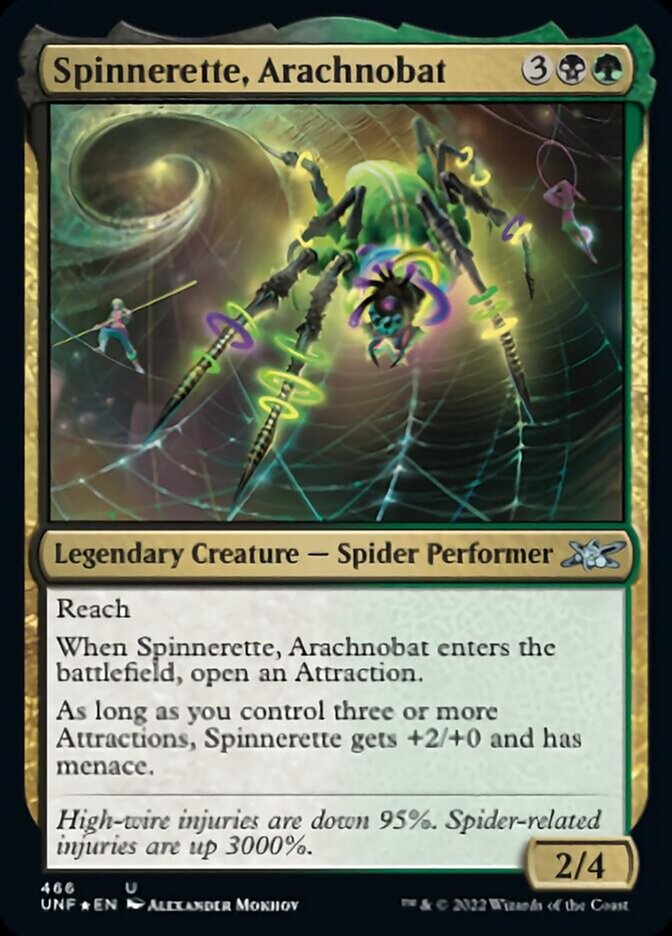Spinnerette, Arachnobat (Galaxy Foil) [Unfinity] | Dragon's Lair Comics and Fantasy Houston TX