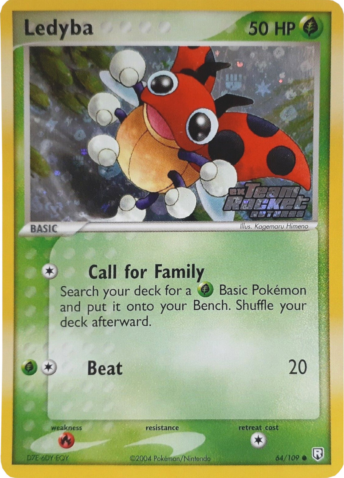 Ledyba (64/109) (Stamped) [EX: Team Rocket Returns] | Dragon's Lair Comics and Fantasy Houston TX