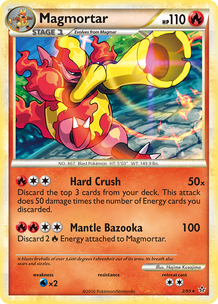 Magmortar (2/95) [HeartGold & SoulSilver: Unleashed] | Dragon's Lair Comics and Fantasy Houston TX