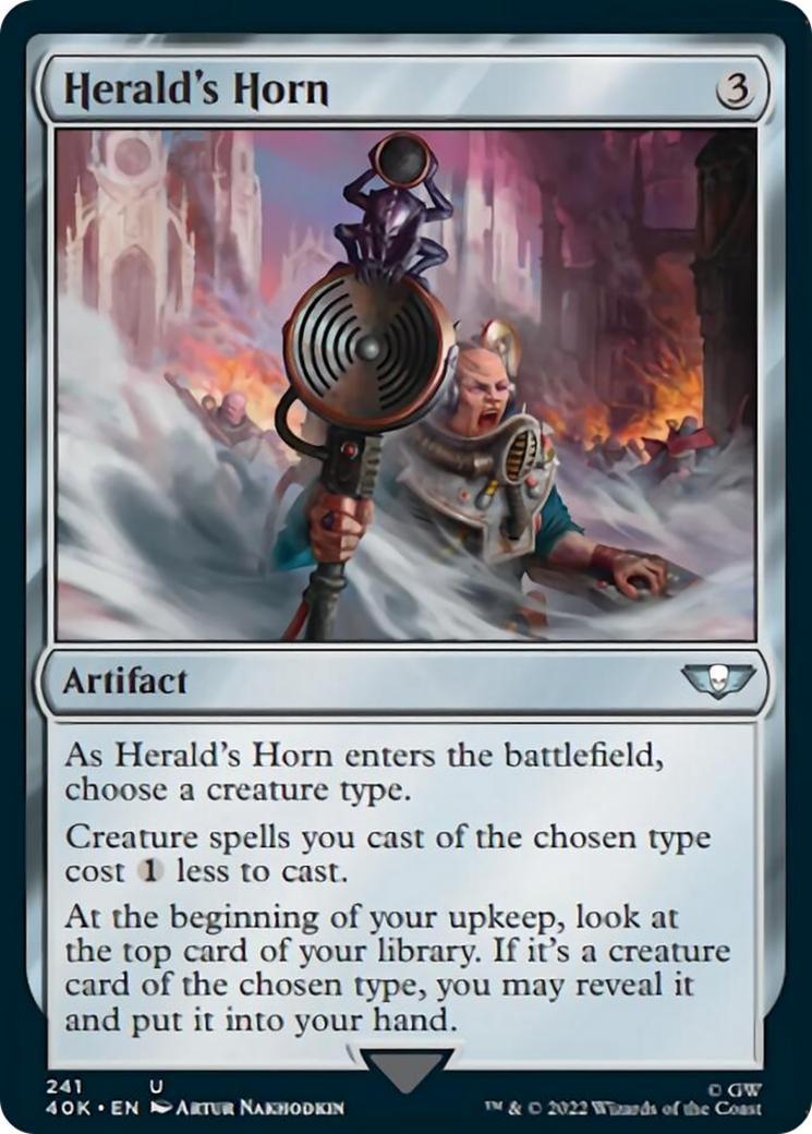 Herald's Horn (Surge Foil) [Warhammer 40,000] | Dragon's Lair Comics and Fantasy Houston TX