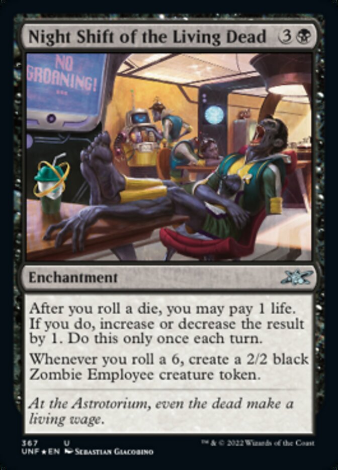 Night Shift of the Living Dead (Galaxy Foil) [Unfinity] | Dragon's Lair Comics and Fantasy Houston TX