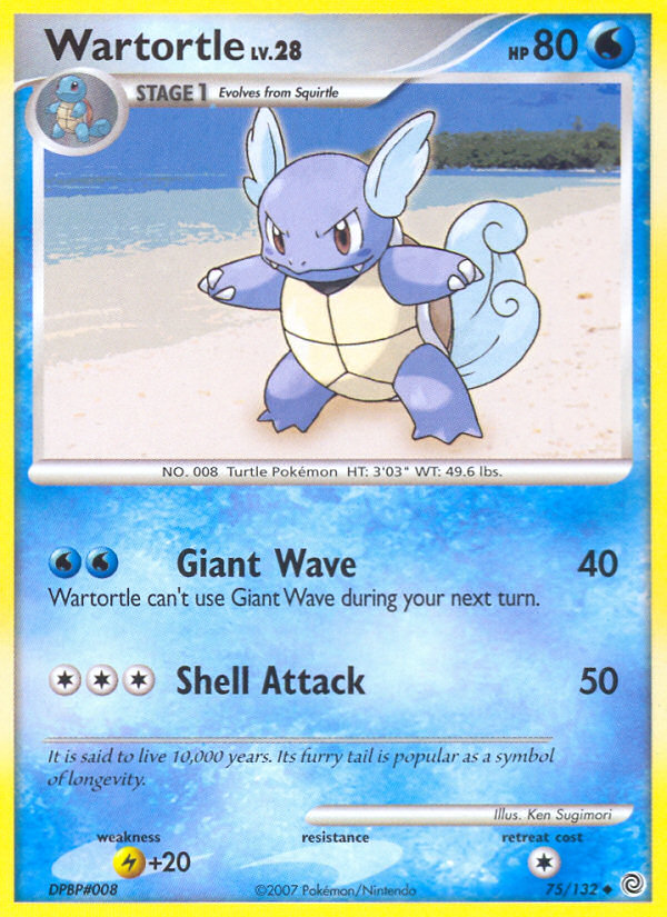 Wartortle (75/132) [Diamond & Pearl: Secret Wonders] | Dragon's Lair Comics and Fantasy Houston TX